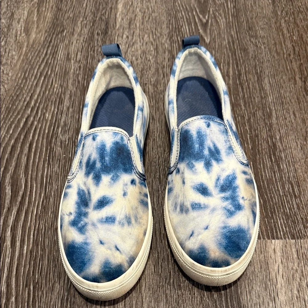 Skechers Kids Blue Tie-Dye Slip-On Sneakers. Size - 10